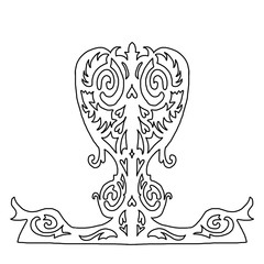 Beauty ornate heart for your design