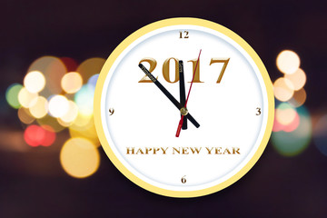 Background of Happy New Year timing countdown concept
