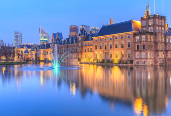 Binnenhof Palace in The Hague (Den Haag) - obrazy, fototapety, plakaty