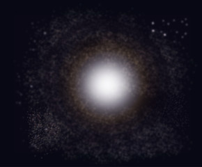 Naklejka premium Galaxie