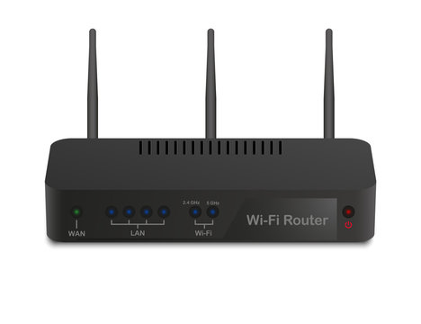 Wi-Fi Router on white background