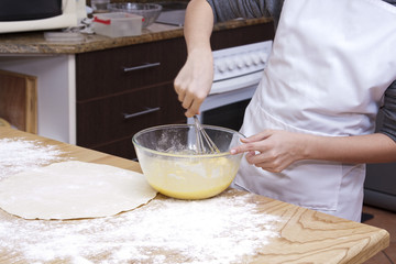 child cooking at home
