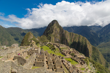 Fototapeta na wymiar Machu Picchu klassische Ansicht