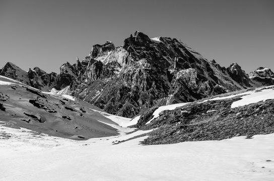 Fototapeta Monte Bianco e Nero