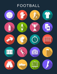 Vector Set Flat Square Icons