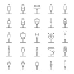 Vector Set Connectors for PC and Mobile Devices