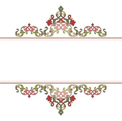 Antique Ottoman borders and frames series fifty one