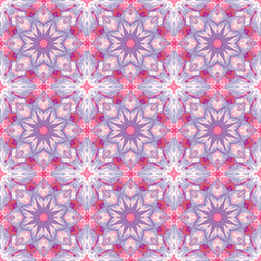 Fototapeta premium Geometric colorful seamless patterns set. Vector repeating texture, line art. Abstract background.