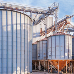 Storage facility cereals, and biogas production