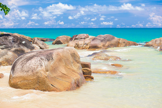 Beautiful tropical seascape in exotic Thailnad
