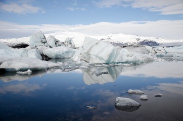 Fototapeta na wymiar Island-Südküste Gletscherlagune Jökulsarlon 
