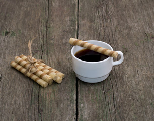 linking of cookies, coffee and baking from above on it
