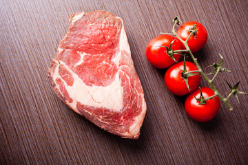 raw beef steak