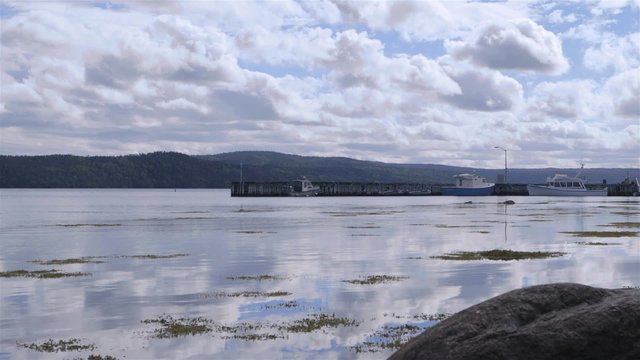 Boats docked in Conche, Newfoundland & Labrador.