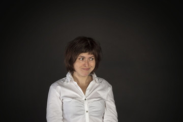 Portrait of young smiling woman