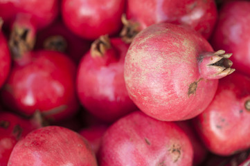pomegranate, Punica granatum, fruits on display
