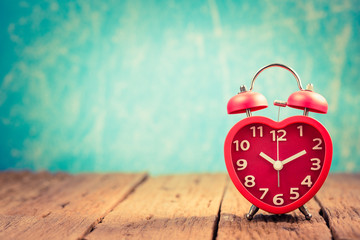 Red alarm clock