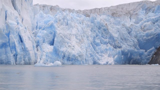 POV Traveling shot of a glacier in Greenland.