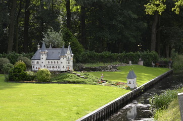 Obraz premium Model of a medieval castle