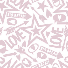 Inscription love, big dream