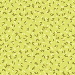 Floral pattern with leaves