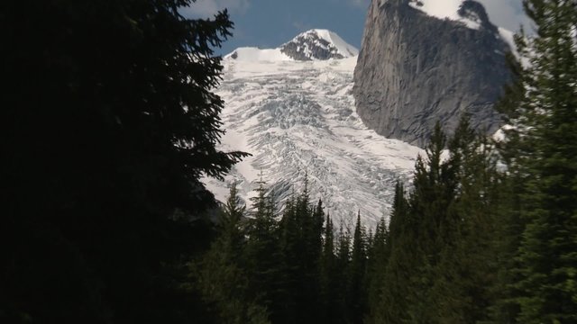 Small portion of the Bugaboo Mountain Range, British Columbia. Zoom