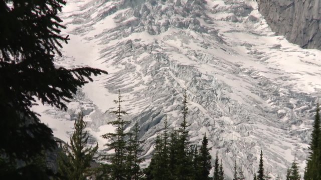 Small portion of the Bugaboo Mountain range, British Columbia. Zoom