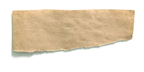 Old paper on white