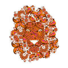 Lion , which consists of the flowers . - 98650636