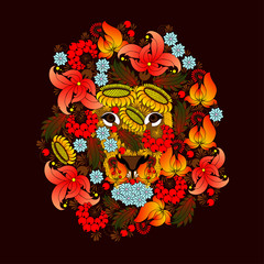 Lion , which consists of the flowers . - 98650646