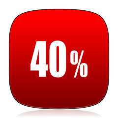 40 percent icon
