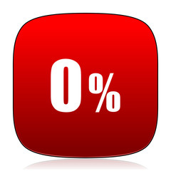 0 percent icon
