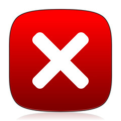 Fototapeta premium cancel icon