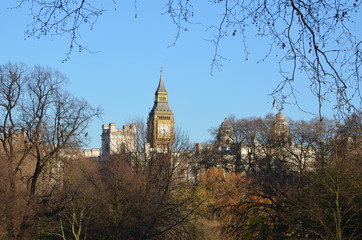 Distant Big Ben Clock