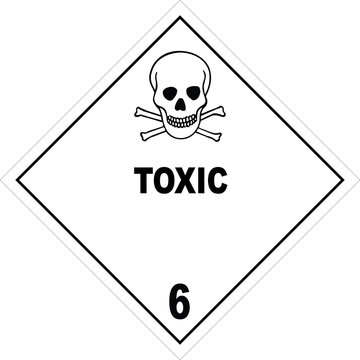 Toxic Substance warning sign, warning symbol, stock photo