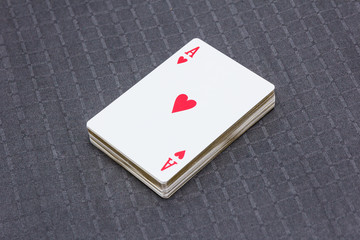 Cardboard playing cards for card games