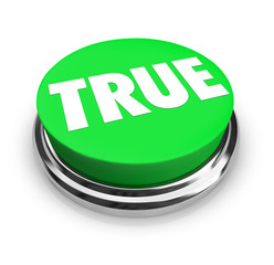 True Word Green Round 3d Button Honest Facts