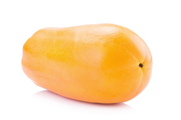 Fototapeta na wymiar ripe papaya isolated on a white background