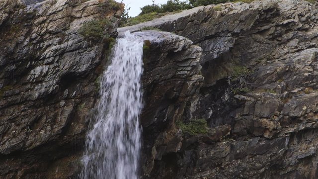 Small waterfall in Torngat Mountains.