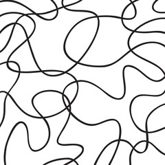 Hand drawn ink line texture. Abstract background pattern, vector illustration.