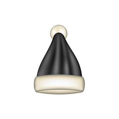 Winter cap in black design