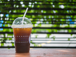 Iced coffee background, background concept.