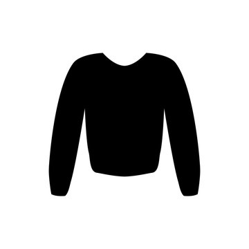 black sweater simple design clip art preview