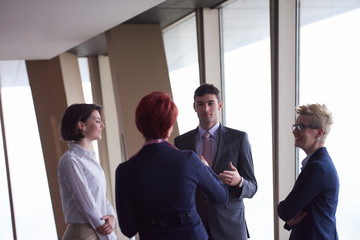 business people group on meeting at modern bright office