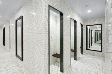 interior of modern dressing room