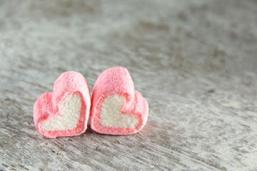 marshmallow haert shape