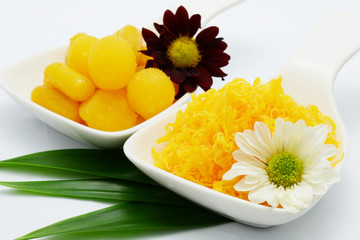 Thai sweet dish from eggs