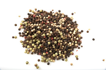 White and black peppercorn