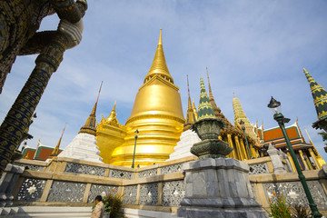 Fototapeta premium Temple of the Emerald Buddha, Wat Phra Kaew, Bangkok, Thailand 
