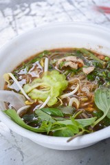 hot blood noodle , Thailand healthy food